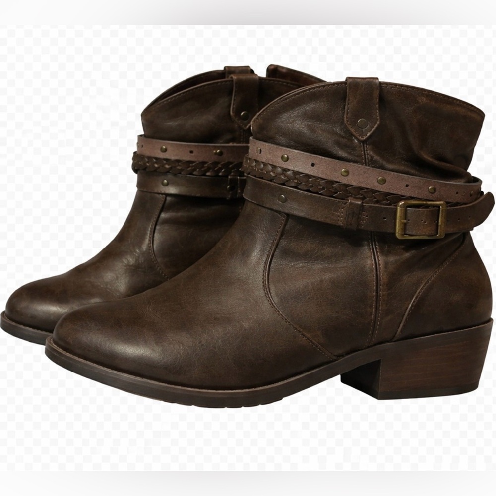 Jellypop ankle boots with strappy detail.